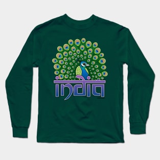 Peacock of India Long Sleeve T-Shirt